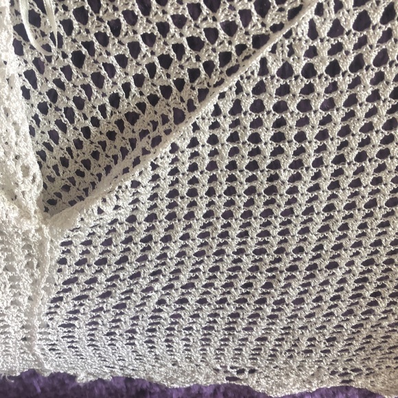 White Stringed cardigan - Picture 4 of 8